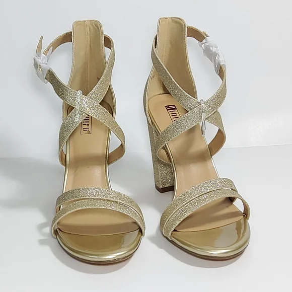 IDIFU Women's Chunky High Heel Sandal Strappy Open Toe Ankle Strap - Picture 4 of 6